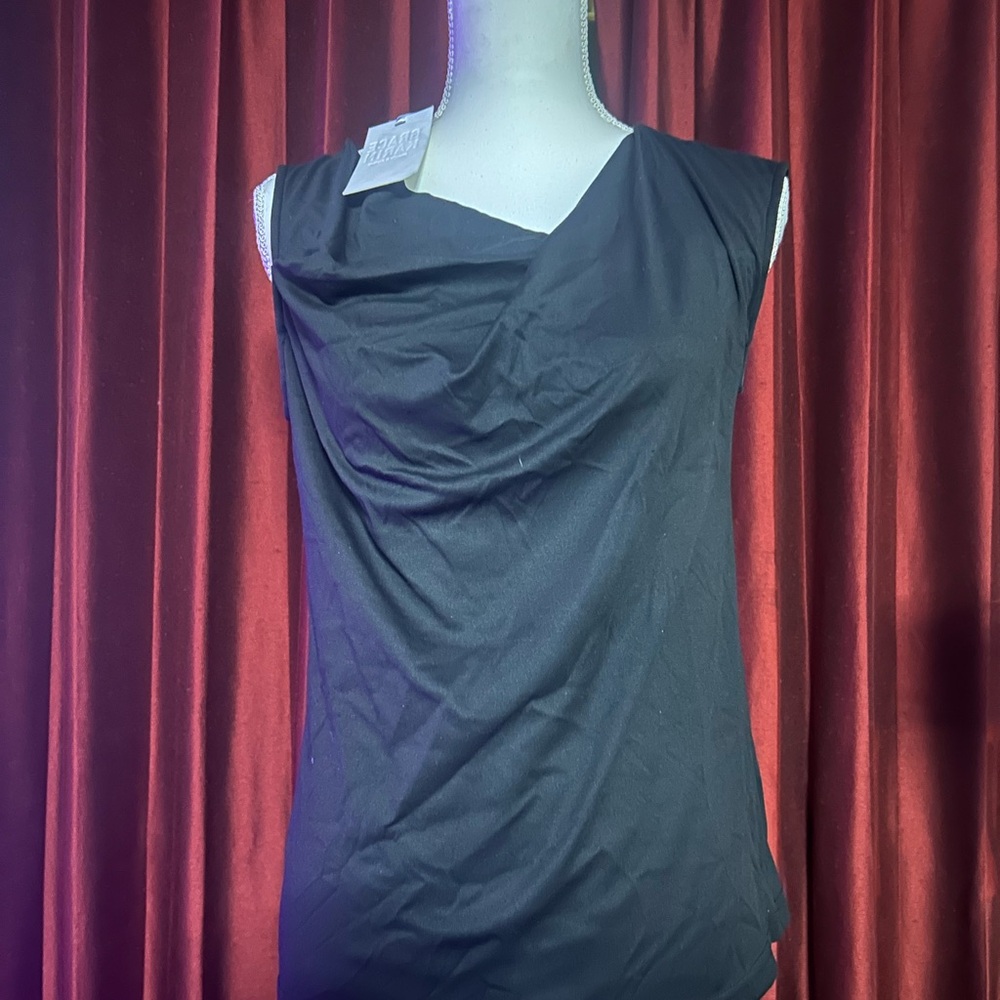 Grace Karin Black Sleeveless Top